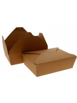 CUTIE MENIU CARTON KRAFT CU 4 CLAPETE 1300CC 50 BUC/SET